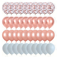 Load image into Gallery viewer, 40 Pcs Balloons Set Agate Marble Balloons With Confetti Balloons