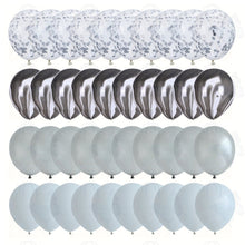 Load image into Gallery viewer, 40 Pcs Balloons Set Agate Marble Balloons With Confetti Balloons
