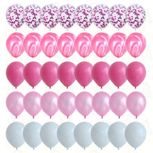 Load image into Gallery viewer, 40 Pcs Balloons Set Agate Marble Balloons With Confetti Balloons