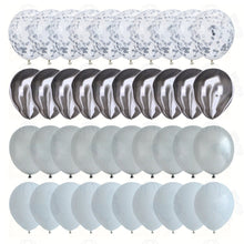 Load image into Gallery viewer, 40 Pcs Balloons Set Agate Marble Balloons With Confetti Balloons