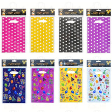 Load image into Gallery viewer, 10pcs 16*25cm Party Gift Bags With Handles Cake Dot Pattern Colorful Plastic Bag