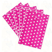 Load image into Gallery viewer, 10pcs 16*25cm Party Gift Bags With Handles Cake Dot Pattern Colorful Plastic Bag