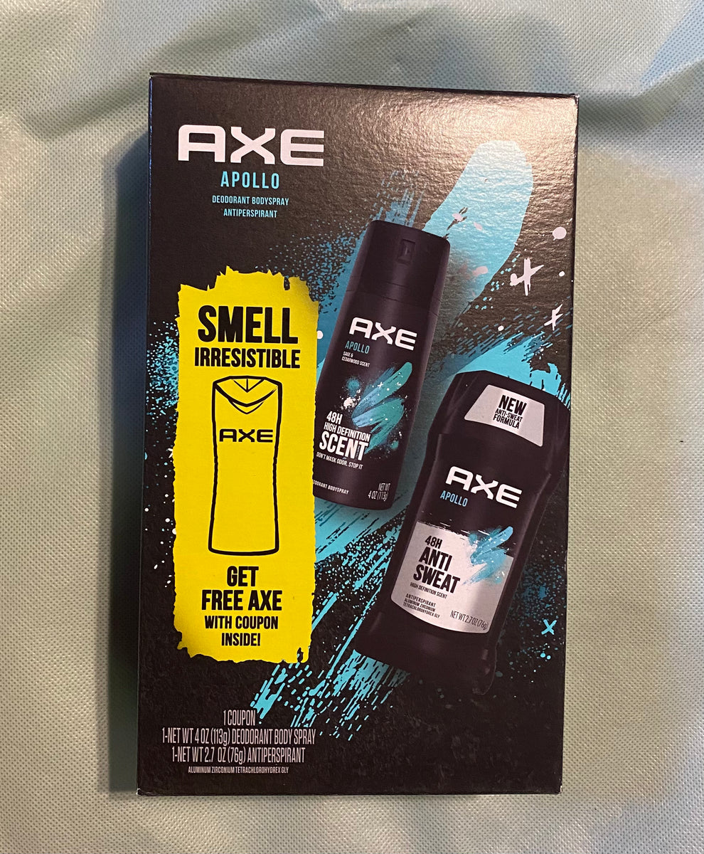 Axe Men's Deodorant Body spray Gift Pack Apollo Sage Cedarwood Pac