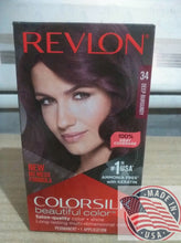 Load image into Gallery viewer, Revlon Permanent hair color, #34 Deep Burgundy amonia free with Keratin
