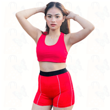 Load image into Gallery viewer, High Quality Breathable Spandex Nylon Cross Sport Bra & Short