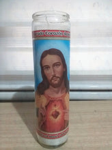 Load image into Gallery viewer, Religious Candles Sacred Heart Of Jesus and virgin de Guadalupe candles