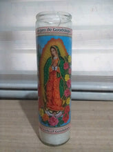 Load image into Gallery viewer, Religious Candles Sacred Heart Of Jesus and virgin de Guadalupe candles