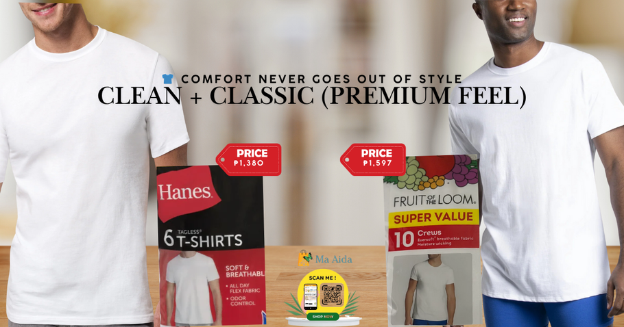 Your favorite crew necks from Hanes and Fruit of the Loom are HERE!