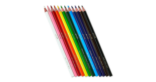 Pen+Gear Sharpened Colored Pencils, Assorted Colors, 12 Count
