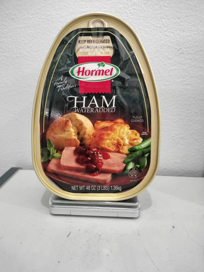 HORMEL Canned Ham, Fully Cooked, Refrigerated, 48 oz Steel Can