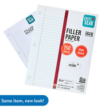 Load image into Gallery viewer, Pen+Gear Wide Ruled Filler Paper, 10.5&quot; x 8&quot;, 150 Sheets
