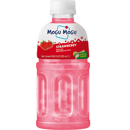Mogu Mogu Strawberry Juice with Nata de Coco | 220ml
