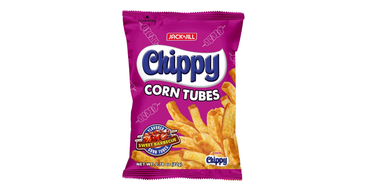 J&J Chippy Corn Tubes Sweet Barbecue 22g