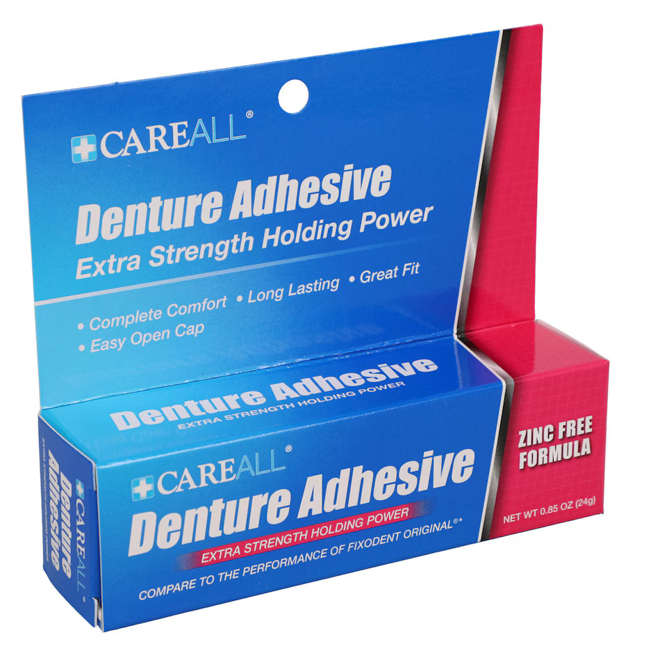 CareALL Extra Strength Holding Power Denture Adhesive, 0.85-oz.