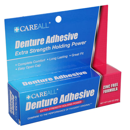 CareALL Extra Strength Holding Power Denture Adhesive, 0.85-oz.