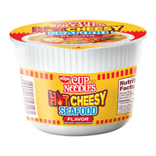 Load image into Gallery viewer, Nissin Mini Cup Noodles Hot Cheesy Seafood Mami 50g
