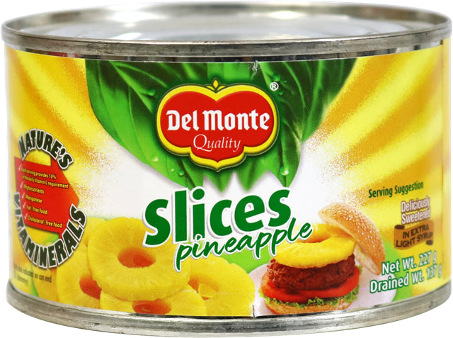 Del Monte Pineapple Sliced Flat | 227g