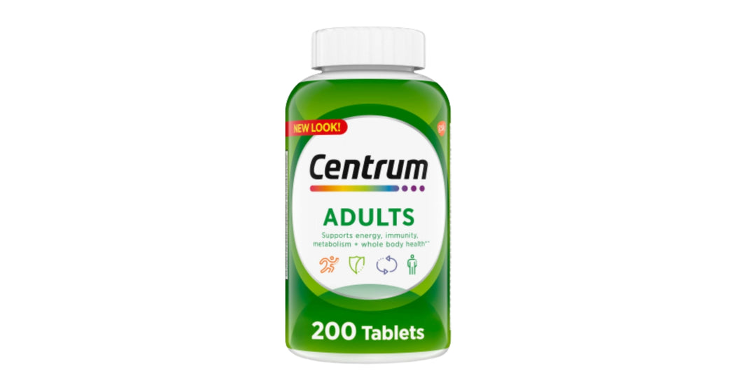 Centrum Adult Multivitamins Multivitamin/Multimineral Supplement, 200 Ct