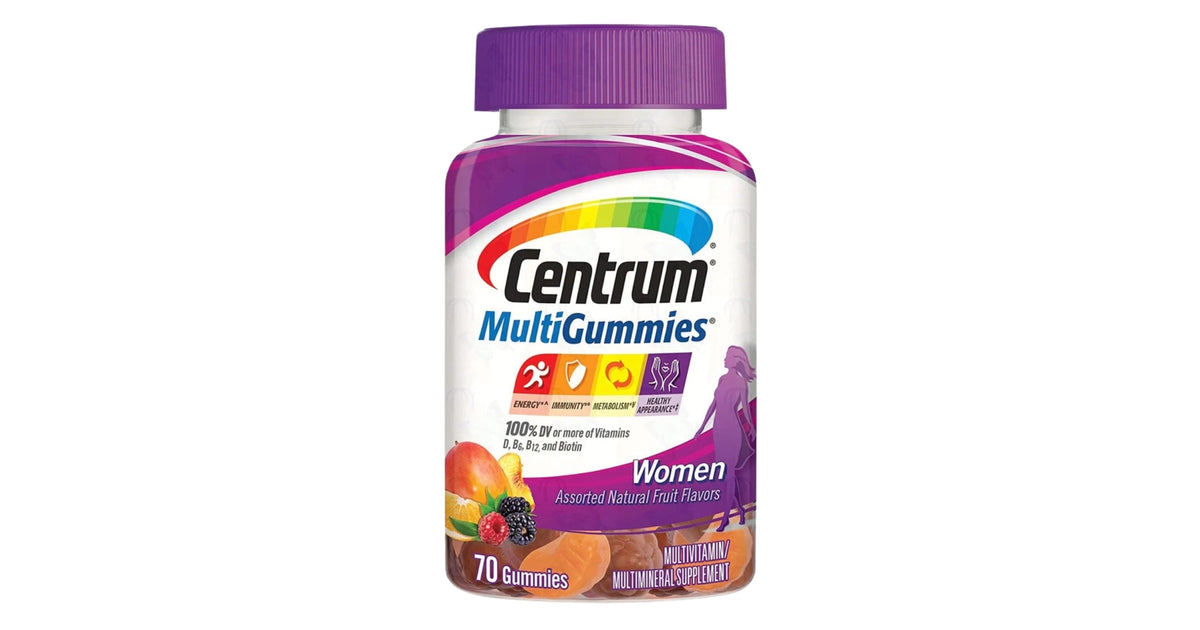 Centrum MultiGummies Gummy Multivitamin for Women, Multivitamin/Multimineral Supplement