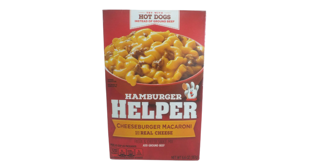 Hamburger Helper Cheeseburger Macaroni, Made With Real Cheese, 6.6 oz(187g)