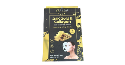 Clair Beauty 24k Gold&Collagen Firming Facemask 5sheets