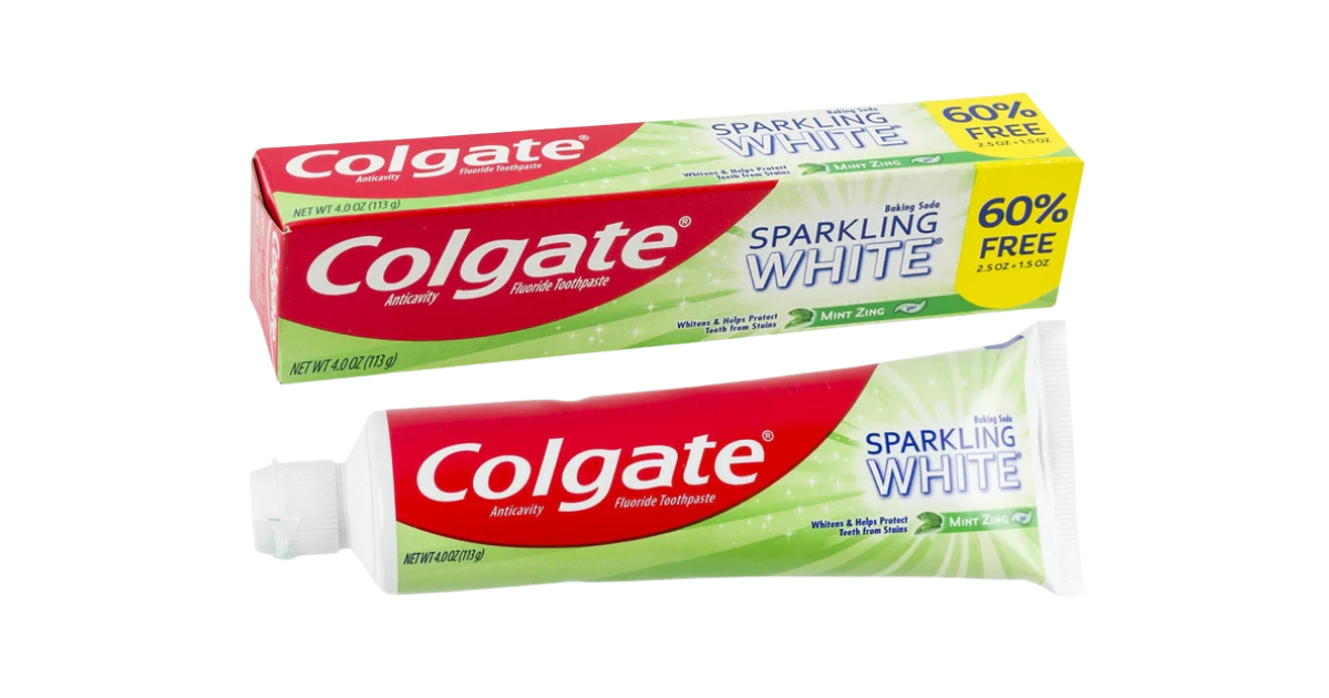 Colgate Sparkling White Whitening Toothpaste, Mint - 4 oz (113g)