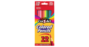 Cra-Z-Art 12 Colored Pencils Thick, Strong Leads!
