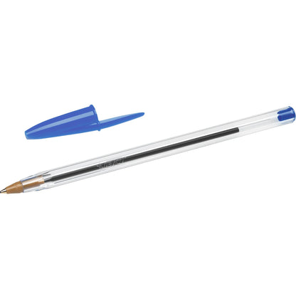 BIC Cristal Xtra Smooth Ballpoint Pen, Medium Point, 1.0 mm, Blue Ink, 10 Count