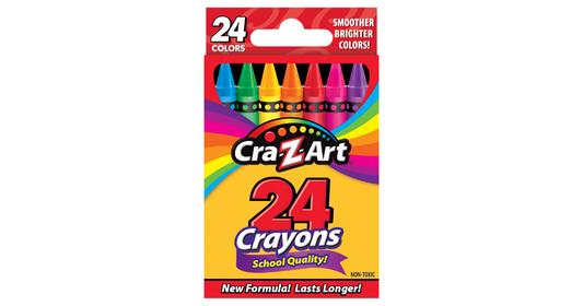 Cra-Z-Art 24 Crayons School Quality smoother Brighter colors