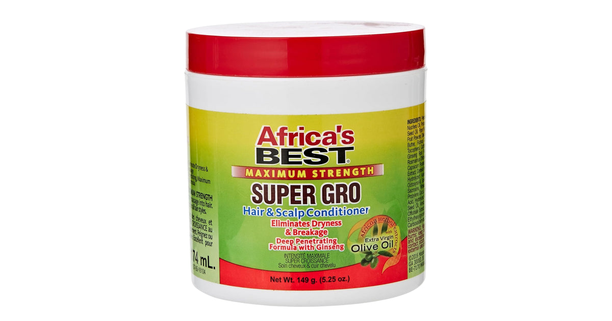 Africa’s Best Super Grow Maximum Strength Hair & Scalp Conditioner, 5.25 oz