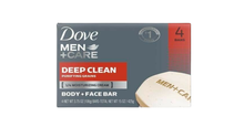 Load image into Gallery viewer, Dove Men + Care Deep Clean Moisturizing Body + Face Soap 4 Bars(425g)pack
