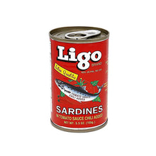 Load image into Gallery viewer, Ligo Sardines In Tomato Sauce W/Chli 155g Easy Open
