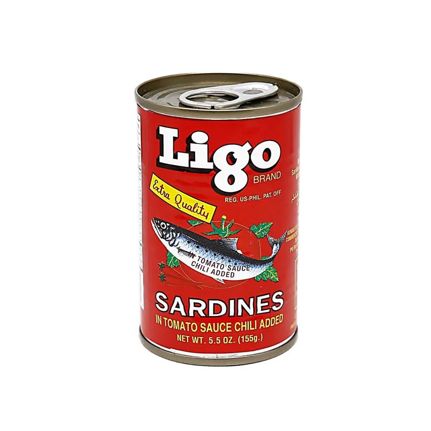 Ligo Sardines In Tomato Sauce W/Chli 155g Easy Open