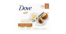 Load image into Gallery viewer, Dove Purely Pampering Moisturizing Beauty Bar Soap With She Butter and Vanilla Scent 8 Bars Soap 30 Oz(850g)

