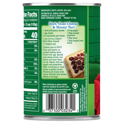 Libby's Sliced Beets, Canned Vegetables, 15 oz