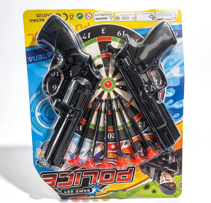 Police gun dart set toys