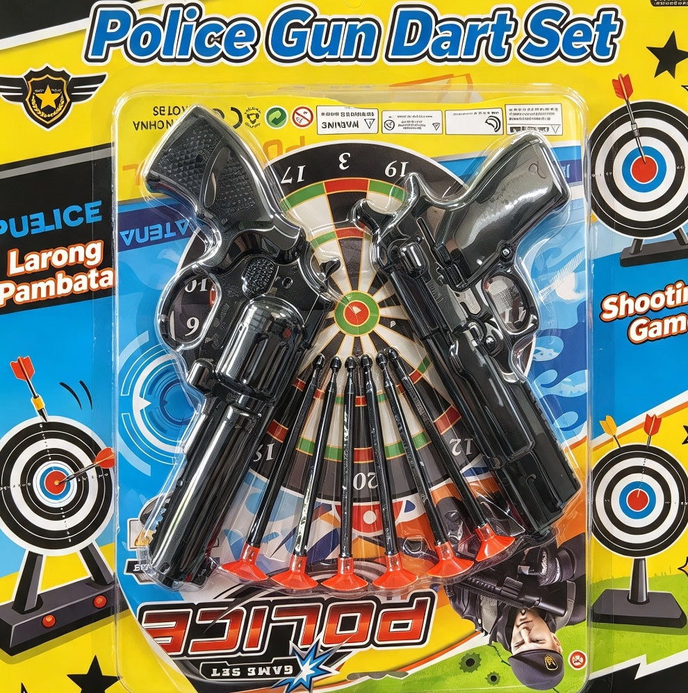 Police gun dart set toys