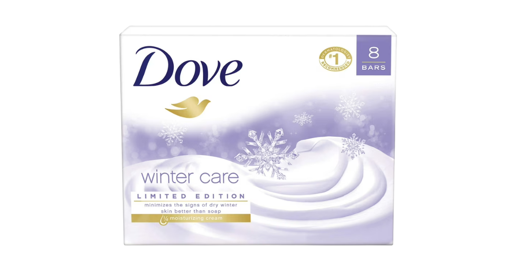 Dove Winter Care Limited Edition Moisturizing Soap 8 Bars 850g