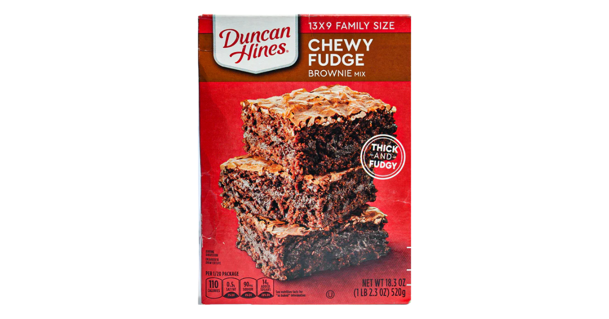 Duncan Hines Chewy Fudge Brownie Mix Family Size (520g)