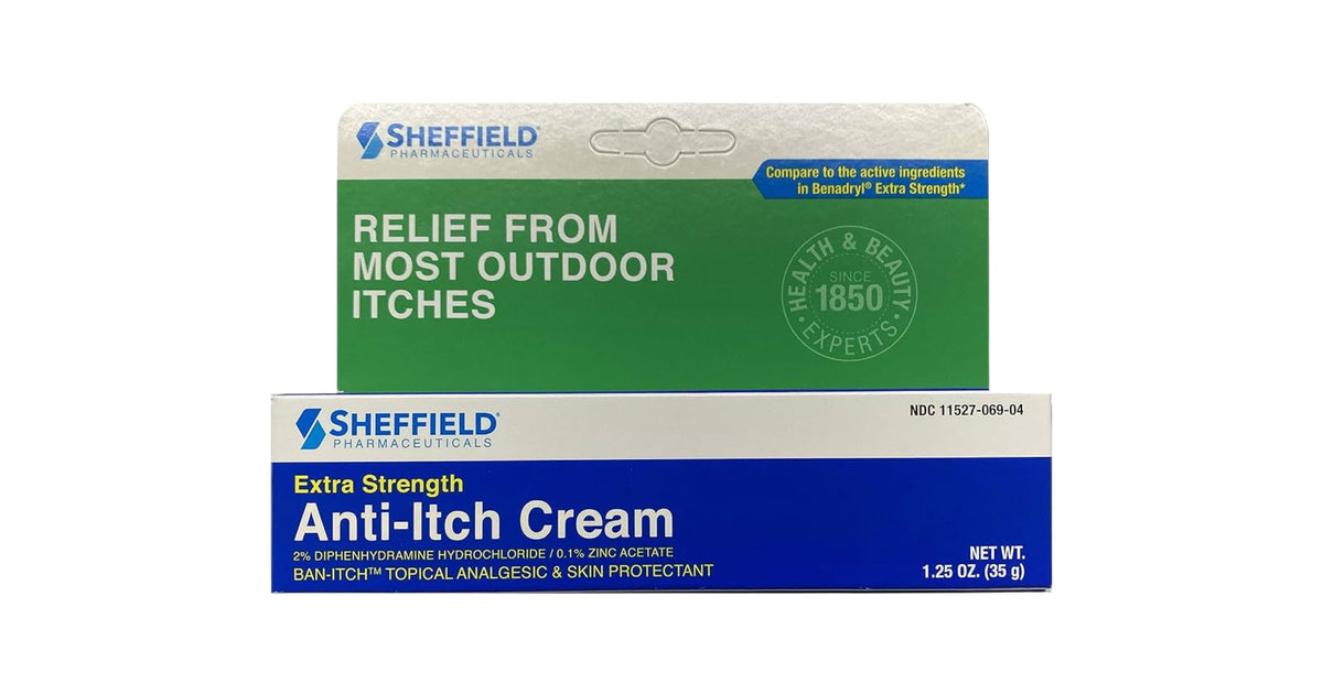 Antihistamine Itch Relief Cream - 1.25 Oz - Sheffield