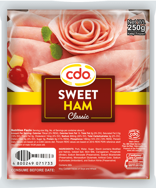 Cdo Classic Sweet Ham 250g