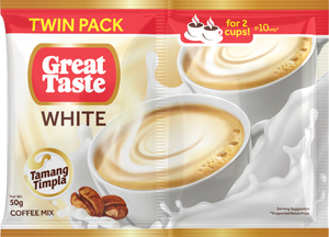 Great Taste White 3-in-1 Coffee Mix Twin Pack | 50g