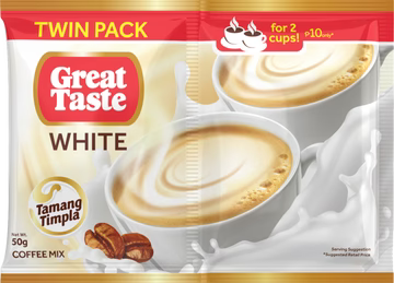 Great Taste White 3-in-1 Coffee Mix Twin Pack | 50g