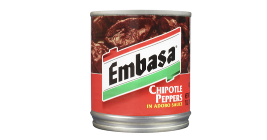 EMBASA Chipotle Peppers in Adobo Sauce, Shelf Stable, 7 oz Steel Can