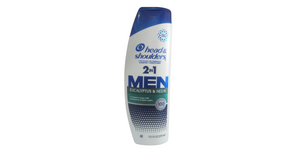 Head & Shoulders Mens 2 in 1 Shampoo Eucalyptus & Neem, 12.5 oz(370ml)