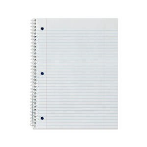 PEN + GEAR College Rule 1-Subject Notebook, 10.5" x 8", Red, 70 Sheets