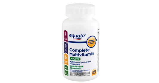 Equate Complete Multivitamins/Multimineral Supplement Adults 200 Tablets