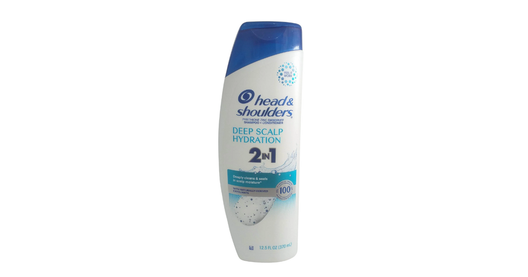 Head & Shoulders 2 in 1 Shampoo and Conditioner, Deep Scalp Hydration, 12.5 oz(370ml)
