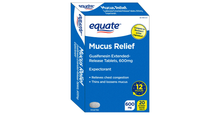 Load image into Gallery viewer, Equate Mucus ER Extended-Release Tablets, 600 mg, 20 Count
