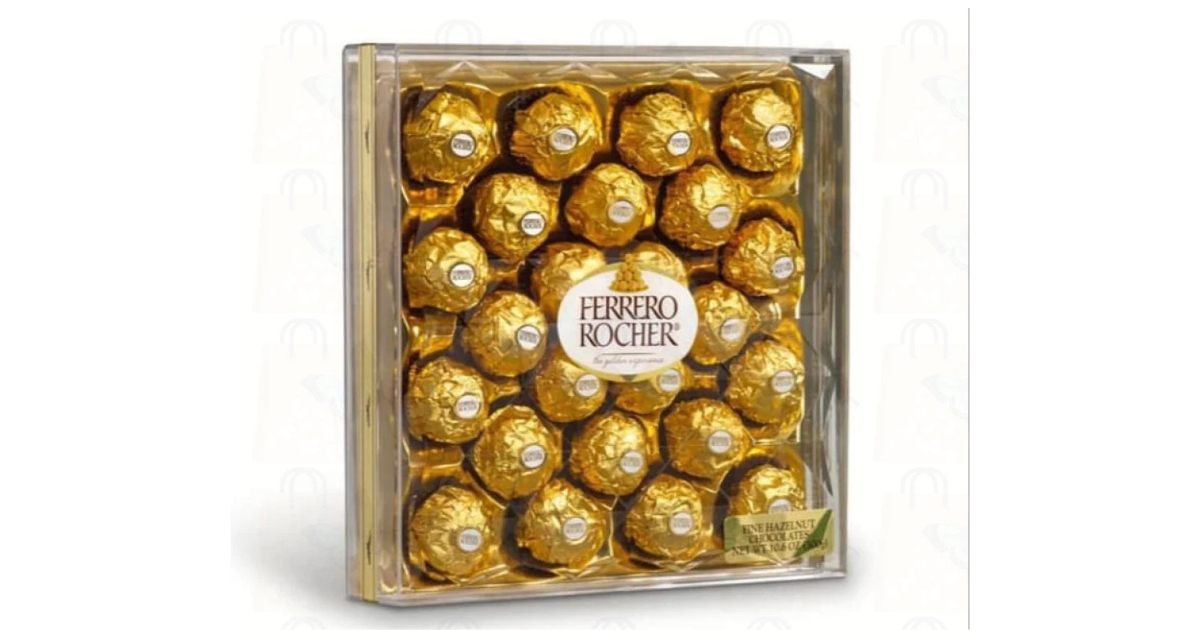 FERRERO ROCHER Fine Hazelnut Milk Chocolate 24 Count